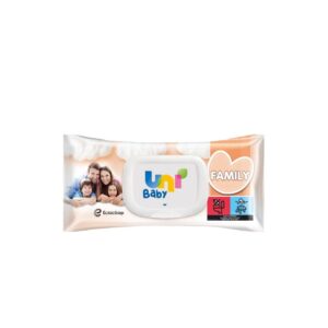 uni baby chusteczki nawilżane family 100 szt