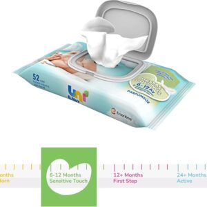 uni baby sensitive touch chusteczki nawilżane 52 szt